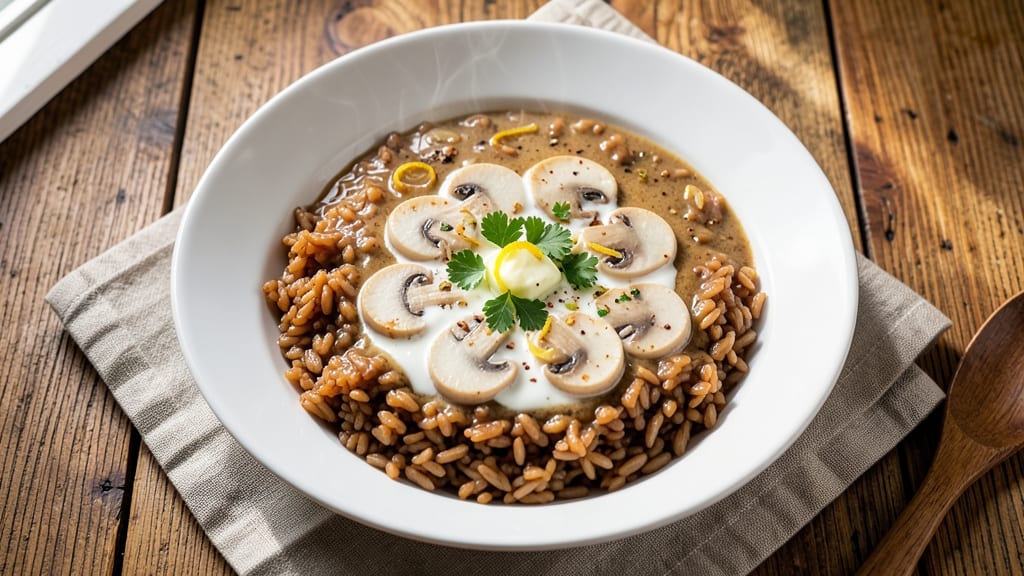 Brown Rice and Cream of Mushroom Soup Recipe: Velvety Texture With Earthy Depth