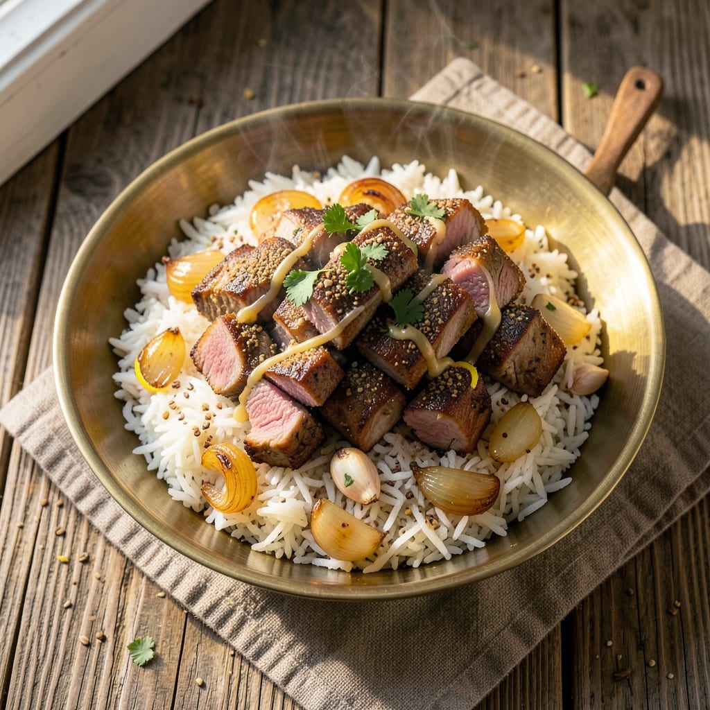 Arabic Kabsa Rice Recipe: Spiced Lamb and Fragrant Basmati Harmony