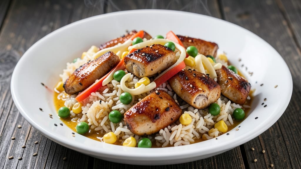 Chicken Fried Rice Recipe with Frozen Vegetables: Wok-Heated Crunch With Eggy Protein Fusion