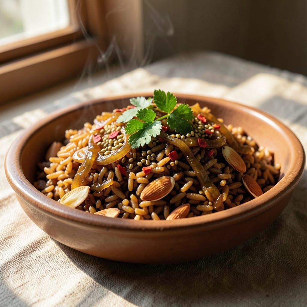Arabic Brown Rice Recipe: Toasted Spice and Lemon Zest Brightness