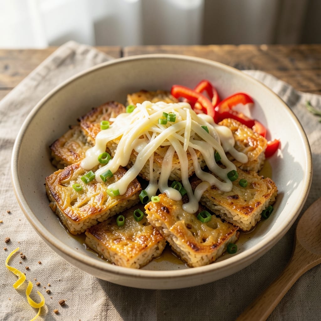 Asian Rice Cake Recipe Ideas: Crispy-Fried Bites With Melty Cheese Centers
