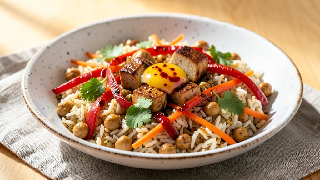 Chickpea Fried Rice Recipe: Crispy Chickpeas and Silky Egg Ribbons in One Pan