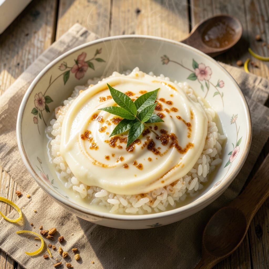 Asian Sticky Rice Dessert Recipe: Coconut-Infused Sweetness With Toasted Pandan Crunch