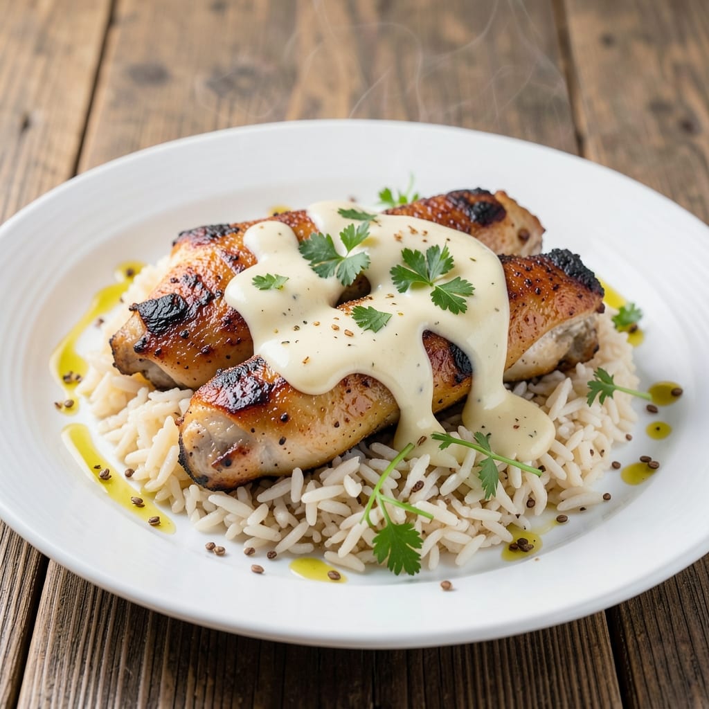 Albanian Chicken and Rice Recipe: One-Pot Yogurt and Lemon Brightness