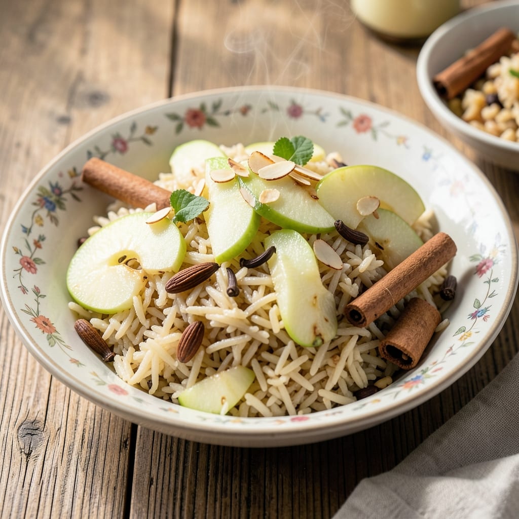 Apple Rice Indian Recipe: Spiced Apple and Basmati Harmony