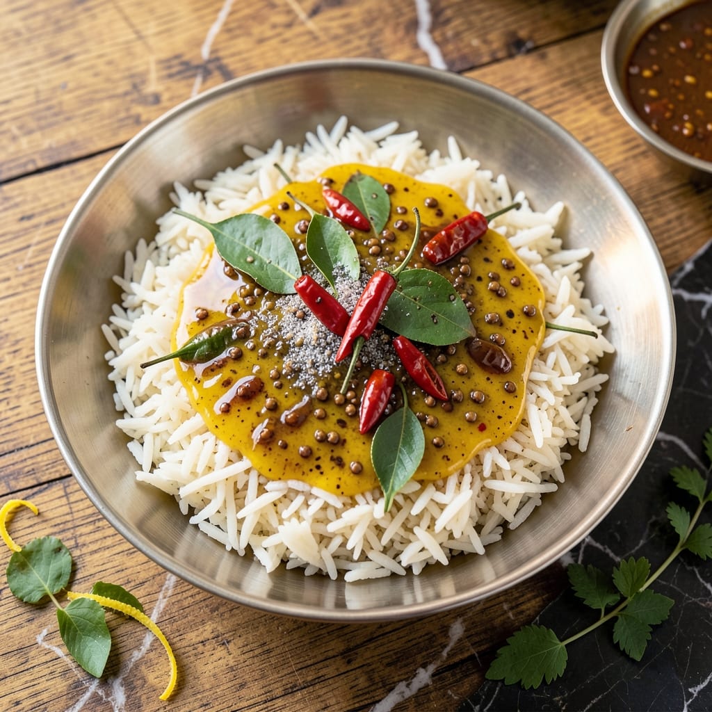 Andhra Lemon Rice Recipe: Zesty Tamarind and Mustard Seed Crunch