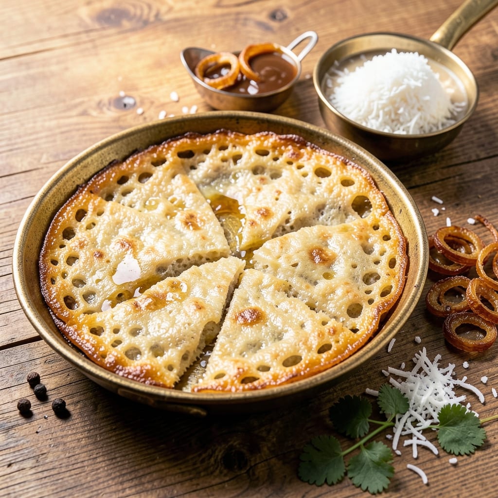 Appam Recipe With Idli Rice: Lacy Coconut Pancakes Steamed to Perfection