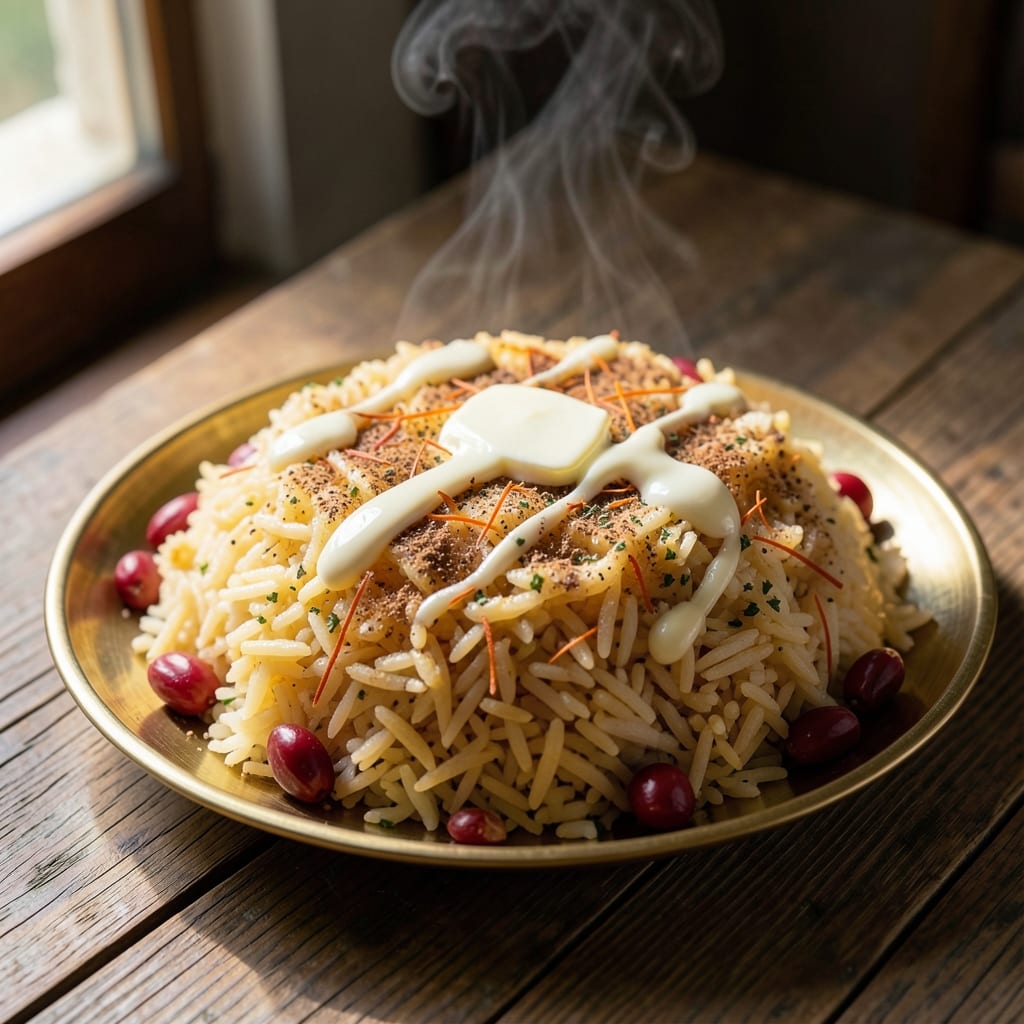 Aladdin's Jasmine Rice Recipe: Fragrant Saffron-Infused Grains With Toasted Barberry Crunch