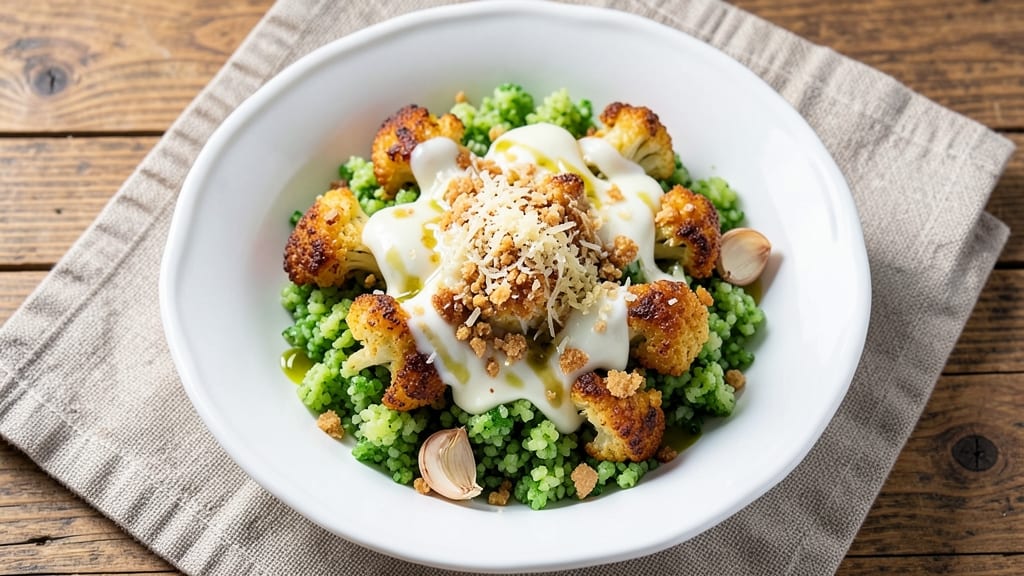 Cauliflower Rice Parmesan Recipe: Crispy Breadcrumbs and Melty Cheese Fusion