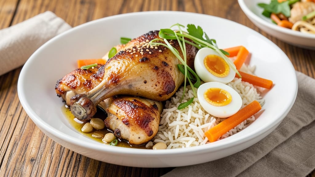 Chicken, Kitchen Rice Recipe: Savory Egg Stir-Fry Over Fragrant Jasmine Base
