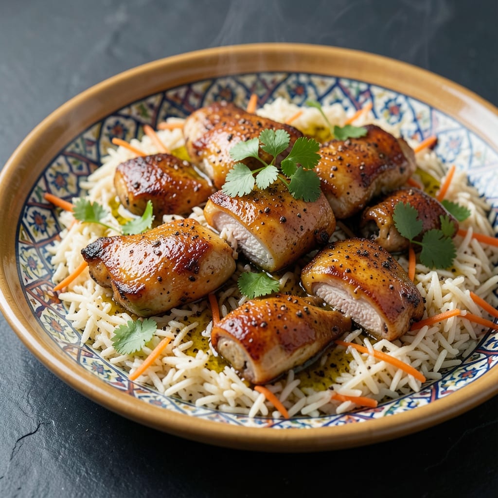 Arab Chicken and Rice Recipe: Golden Spice Crunch in One Pot