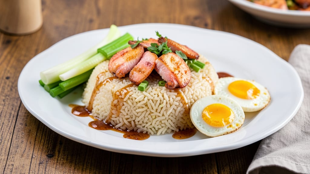 Buddakan Lobster Fried Rice Recipe: Crispy Celery Crowns Over Buttery Jasmine Rice
