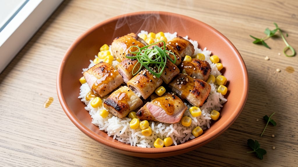 Chicken Corn Rice Bowl Recipe: Sweet-and-Spicy Wok Fusion in 25 Minutes