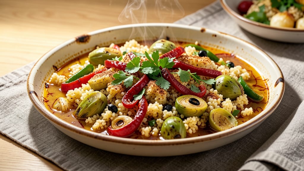 Cauliflower Rice Paella Recipe: Saffron-Infused Crispy Edges and Juicy Rice